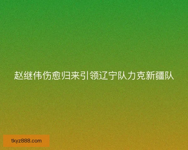 赵继伟伤愈归来引领辽宁队力克新疆队 赵继伟伤愈归来引领辽宁队力克新疆队